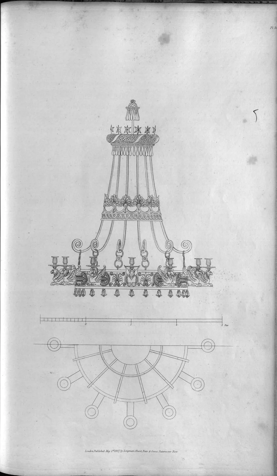 Chandelier (Household Furniture and Interior Decoration, leaf 109)