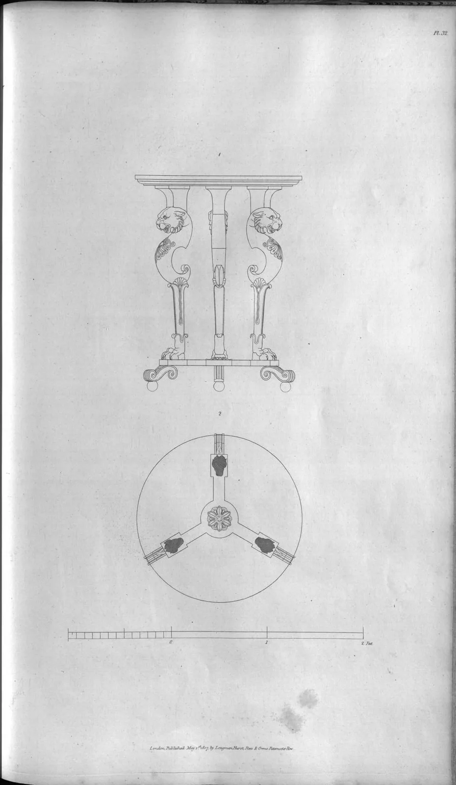 Tripod table (Household Furniture and Interior Decoration, leaf 113)