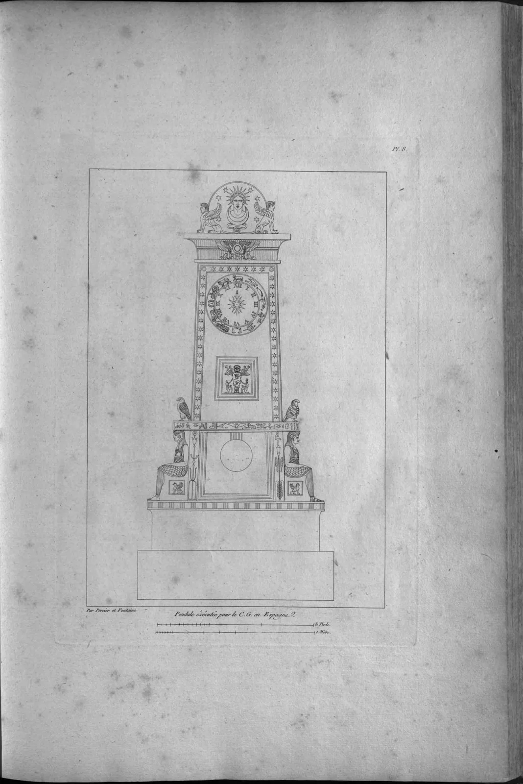 Clock (Recueil de décorations intérieures, leaf 67)
