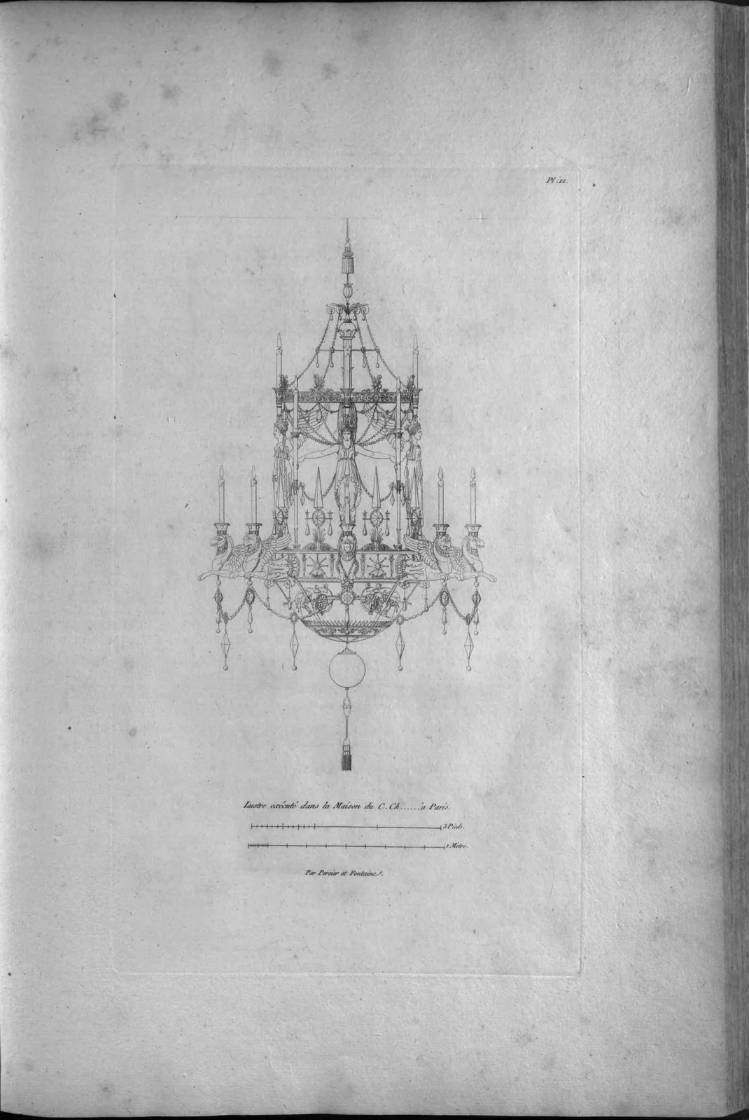 Chandelier (Recueil de décorations intérieures, leaf 75)