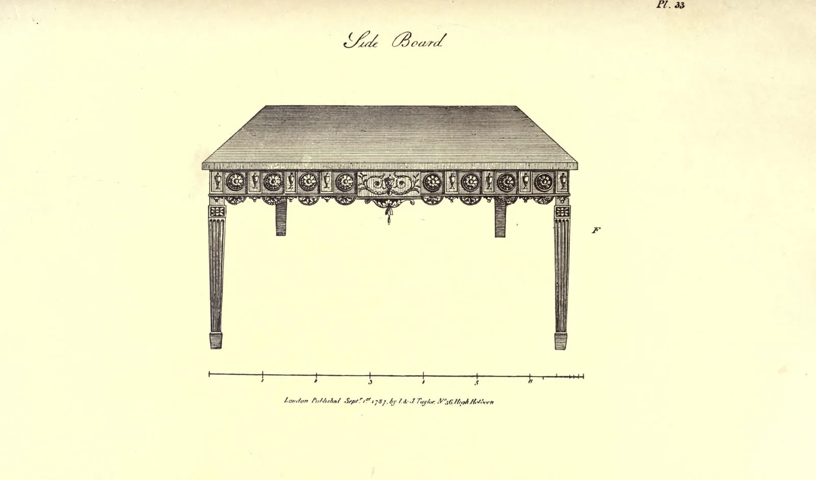 Side Board (The Cabinet-Maker and Upholsterer's Guide, leaf 103)