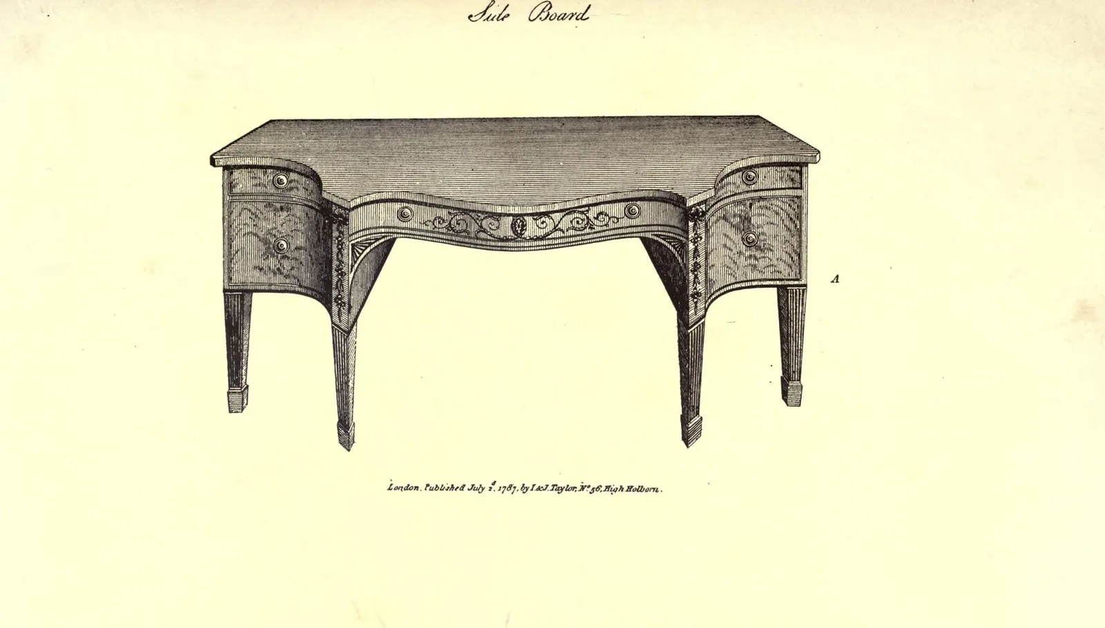 Side Board (The Cabinet-Maker and Upholsterer's Guide, leaf 97)