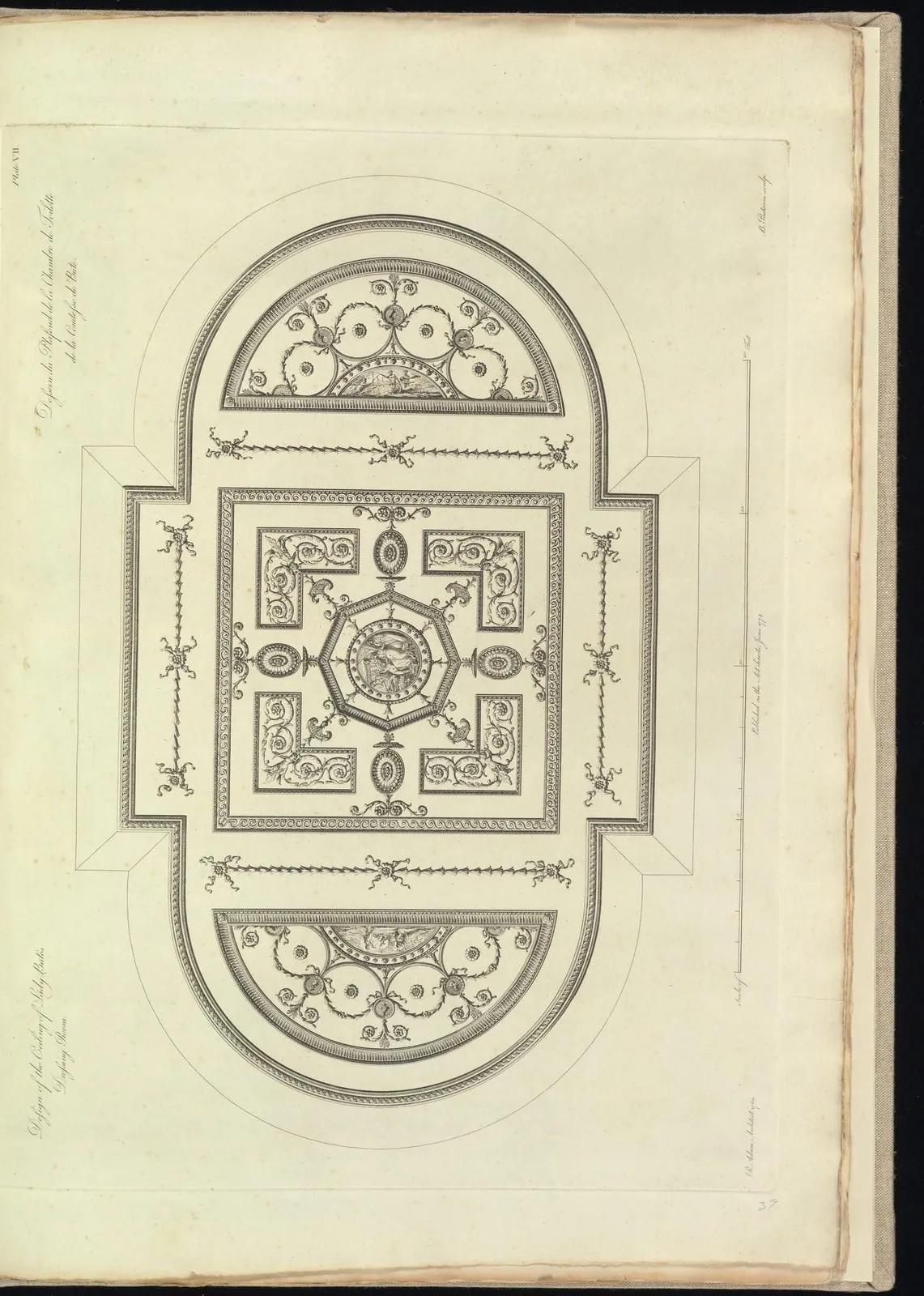 Ceiling of Lady Bute's dressing room, Luton (The Works in Architecture of Robert and James Adam, leaf 80)