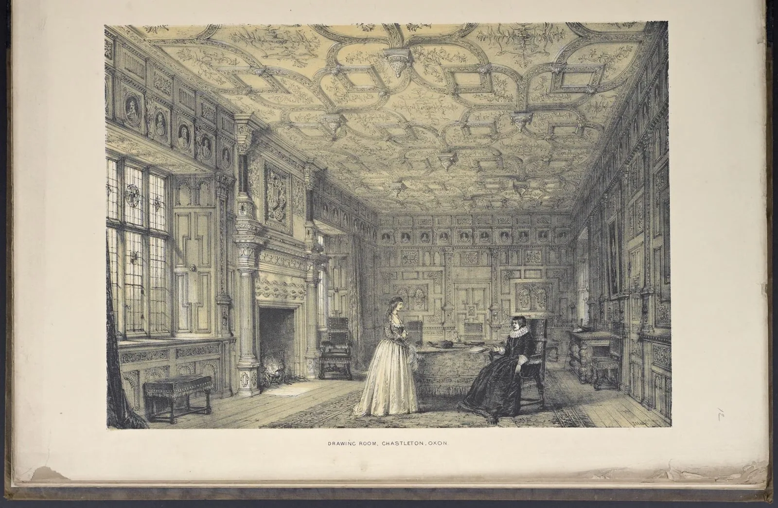 Drawing Room, Chastleton, Oxfordshire (The Mansions of England in the Olden Time, leaf 34)