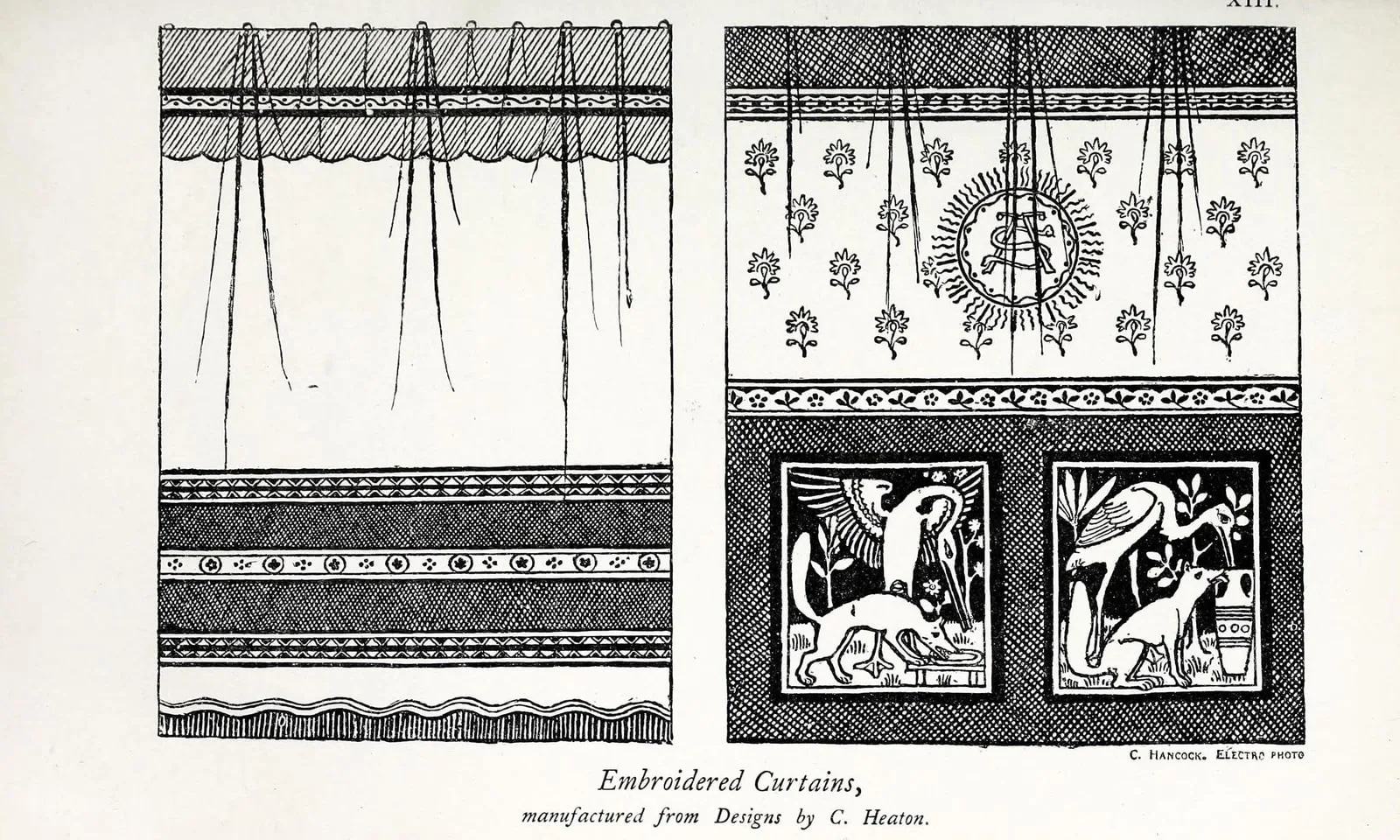 Embroidered Curtains (Hints on Household Taste in Furniture, Upholstery, and Other Details, leaf 139)