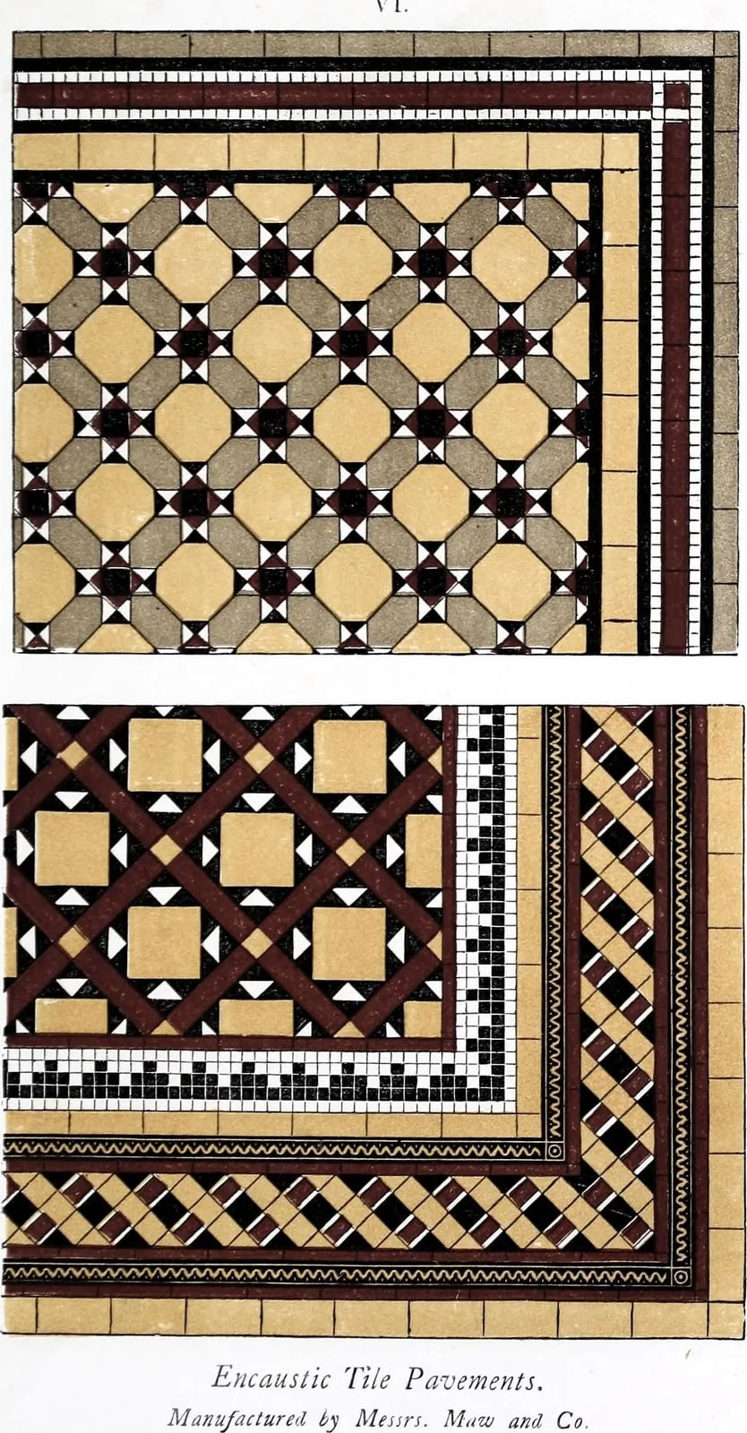 Encaustic Tile Pavements (Hints on Household Taste in Furniture, Upholstery, and Other Details, leaf 77)
