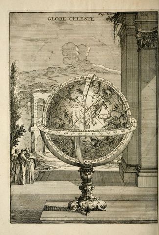 Globe céleste (L'Usage des globes célestes et terrestres, et des sphères, leaf 224)