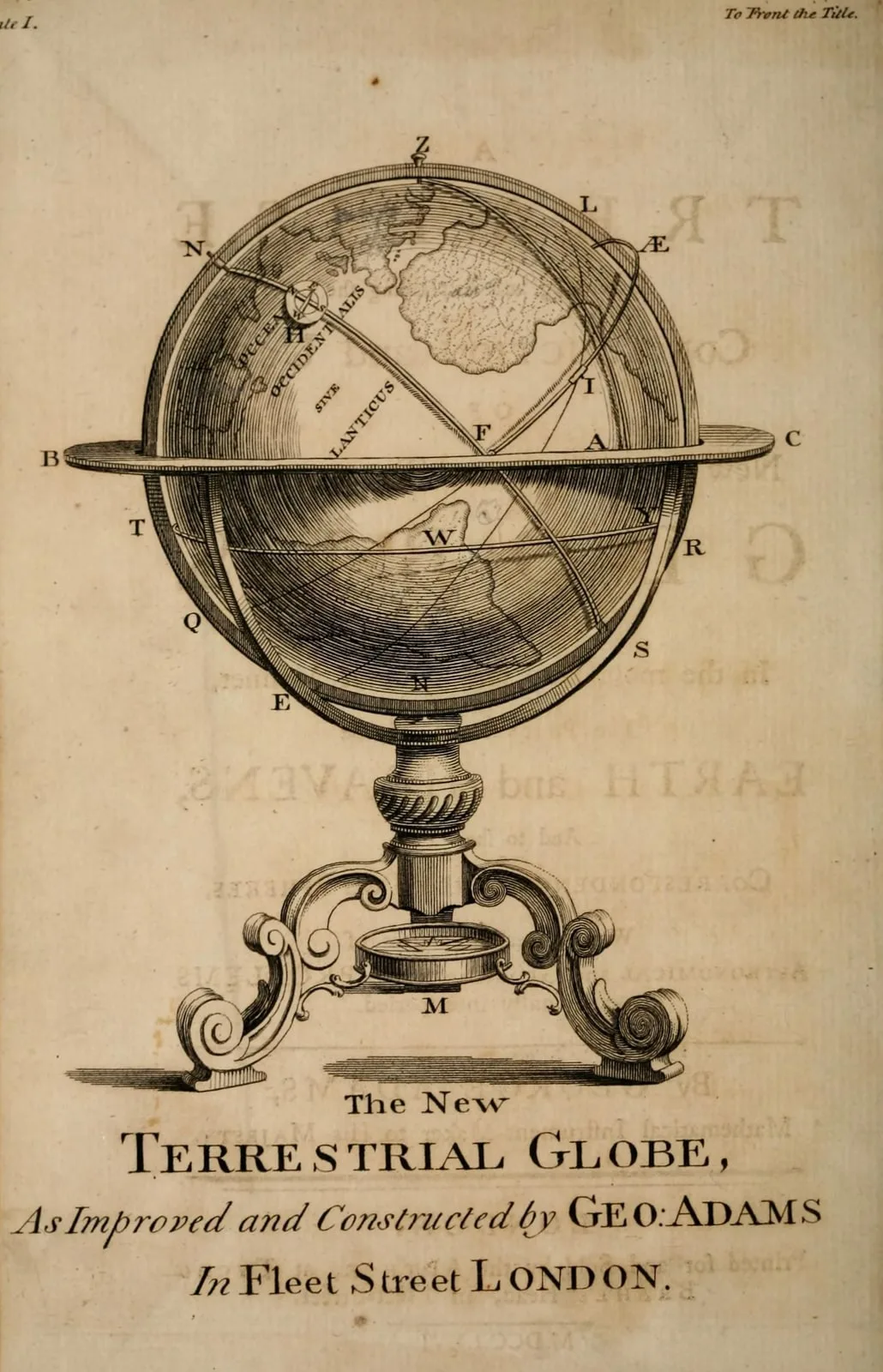 The New Terrestrial Globe (A Treatise Describing and Explaining the Construction and Use of New Celestial and Terrestrial Globes, leaf 6)