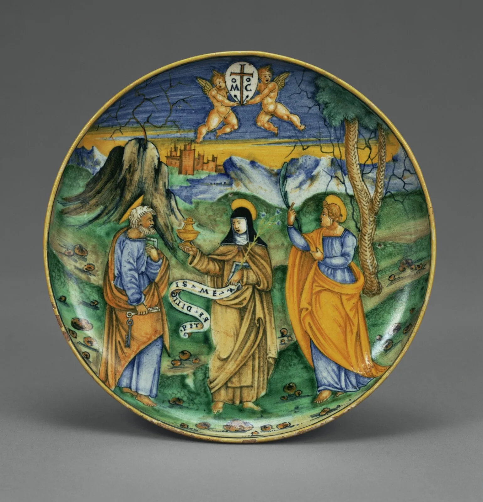 Dish with Saint Clare