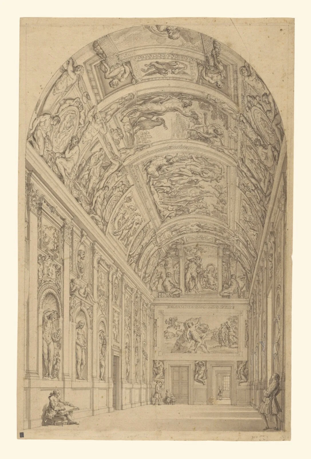 View of the Farnese Gallery, Rome