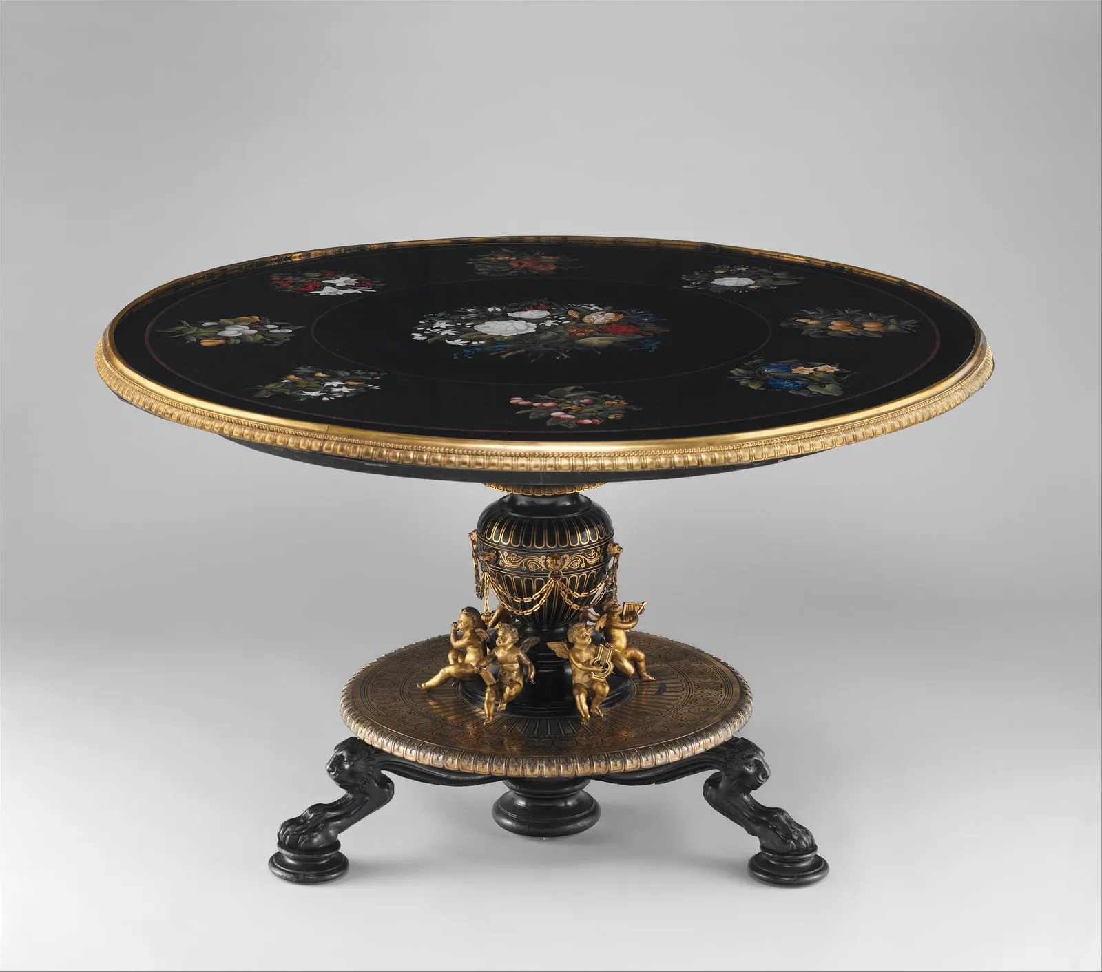 Marble-top table