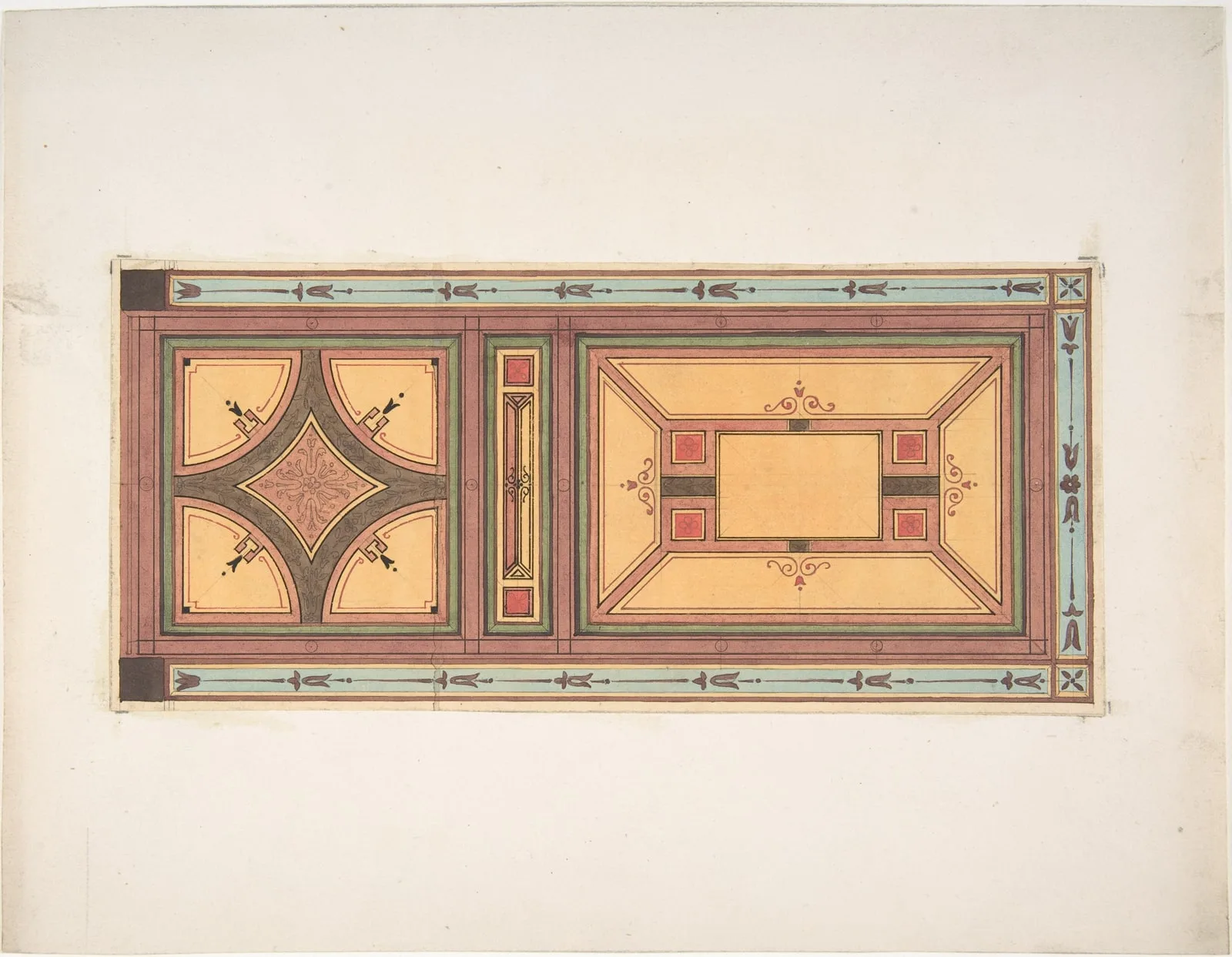 Pompeiian Design for Paneling