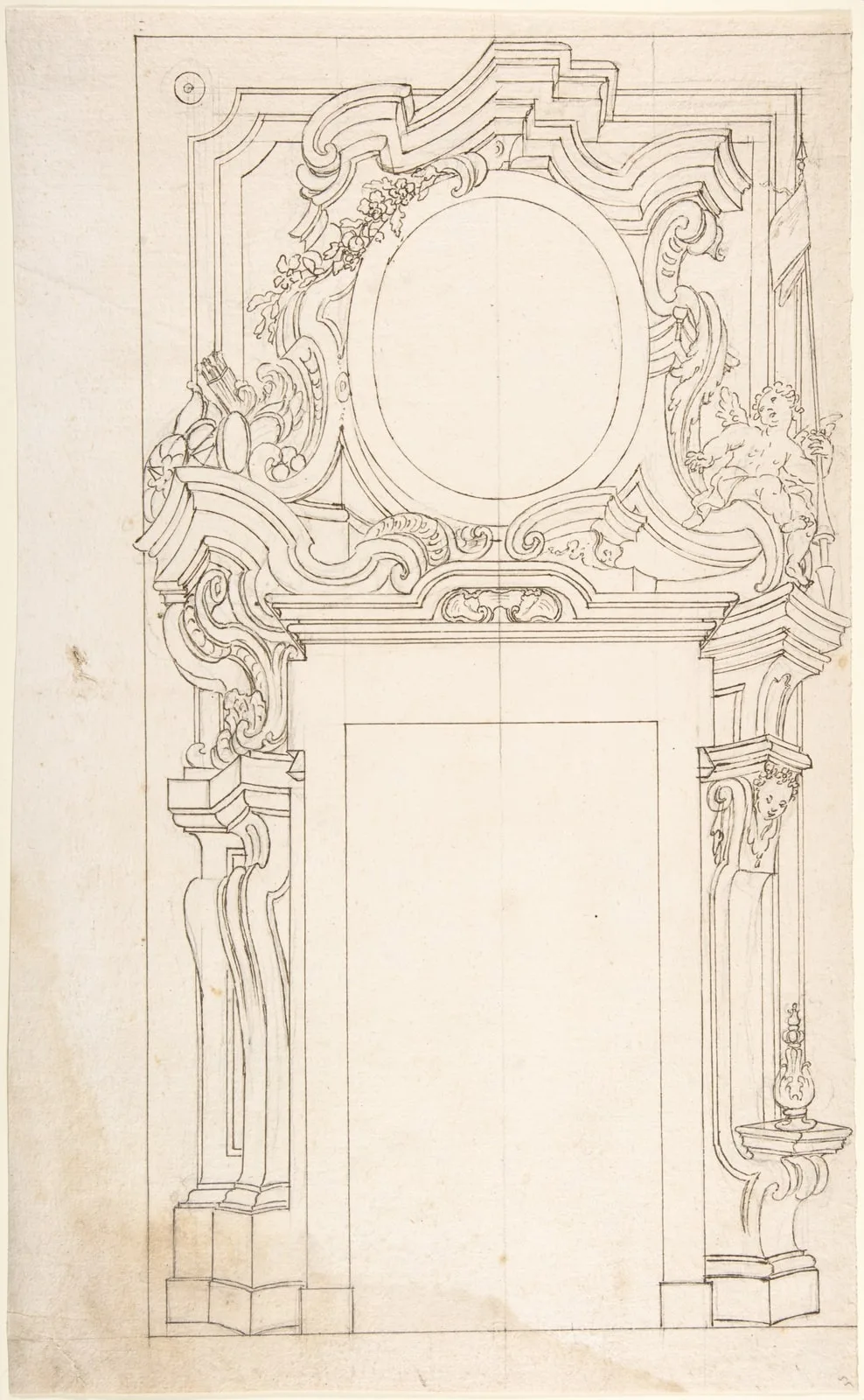 Architectural project for door
