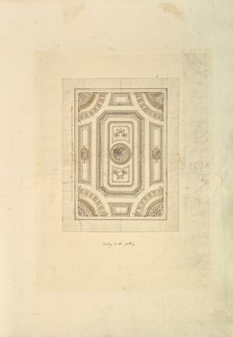 Ceiling to the Gallery, Houghton Hall, Norfolk