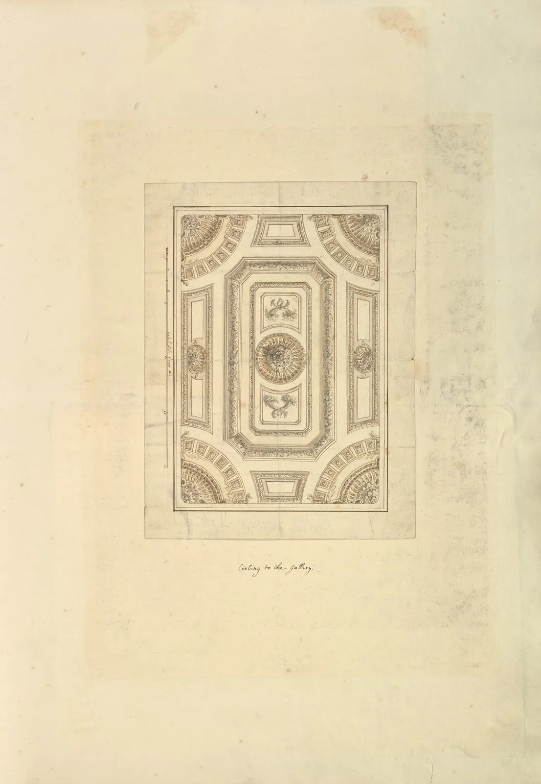 Ceiling to the Gallery, Houghton Hall, Norfolk