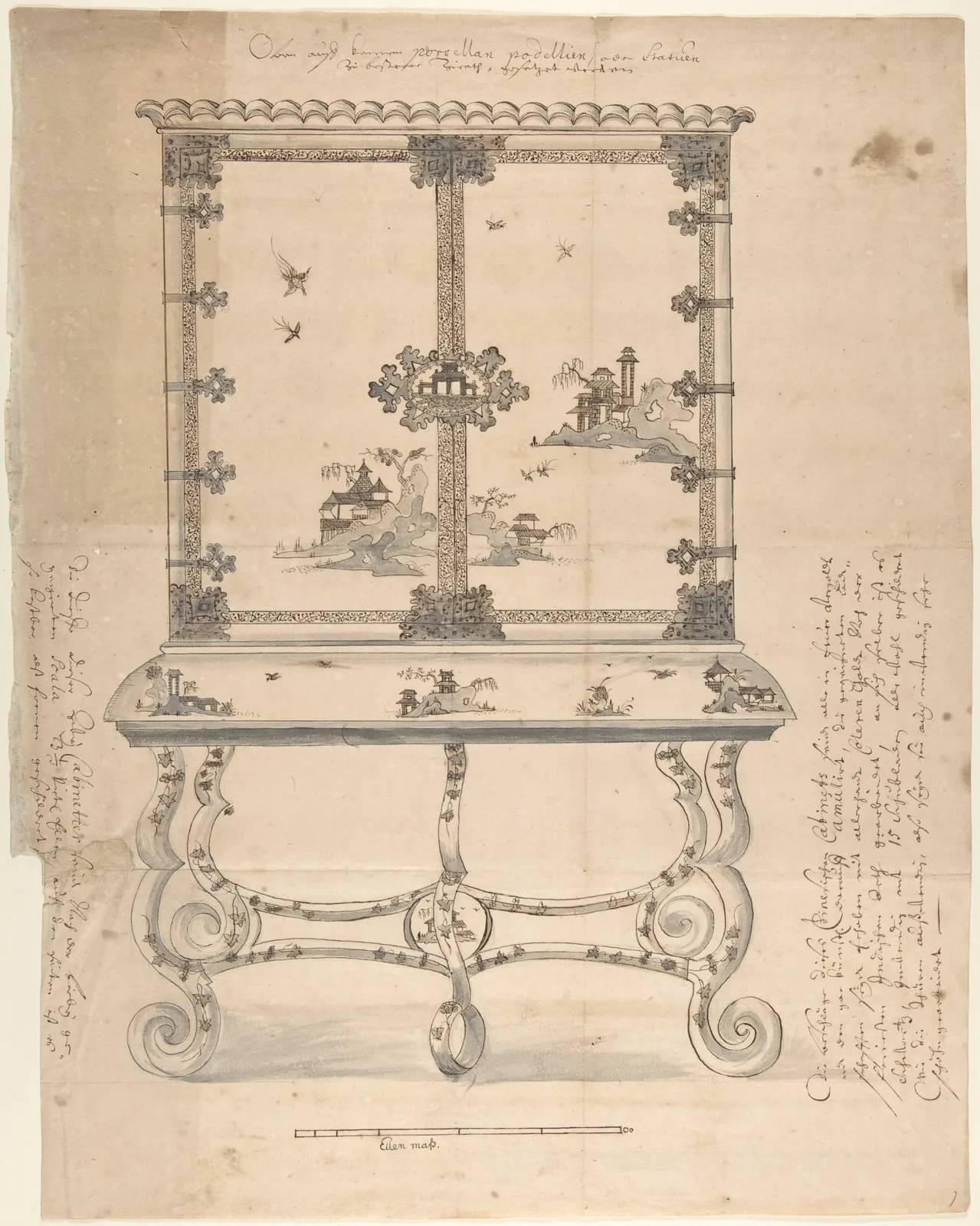 Design for a Chinese-style Lacquer Cabinet