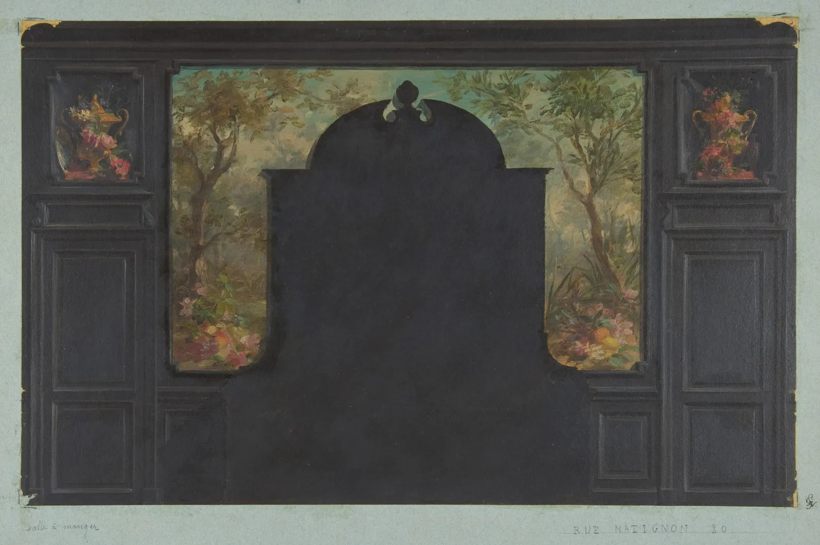 Design for the decoration of the dining room, 20 rue Matignon
