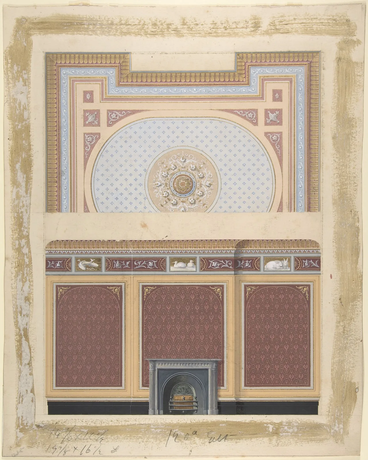 Design for Fireplace Wall and Ceiling