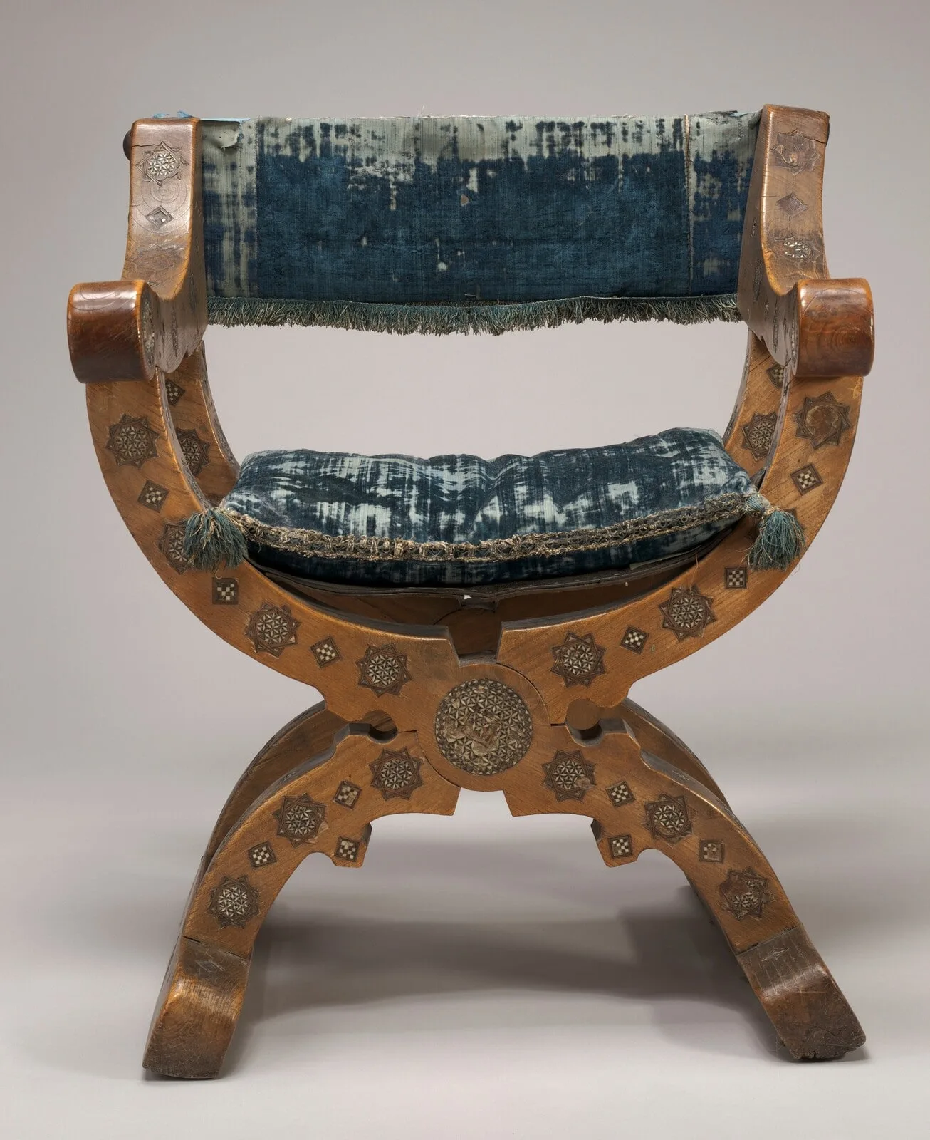 Walnut Dantesca Chair with Inlay Work