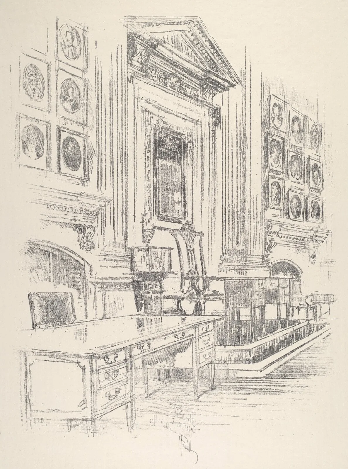 Table and Chair, Signers' Room, Independence Hall