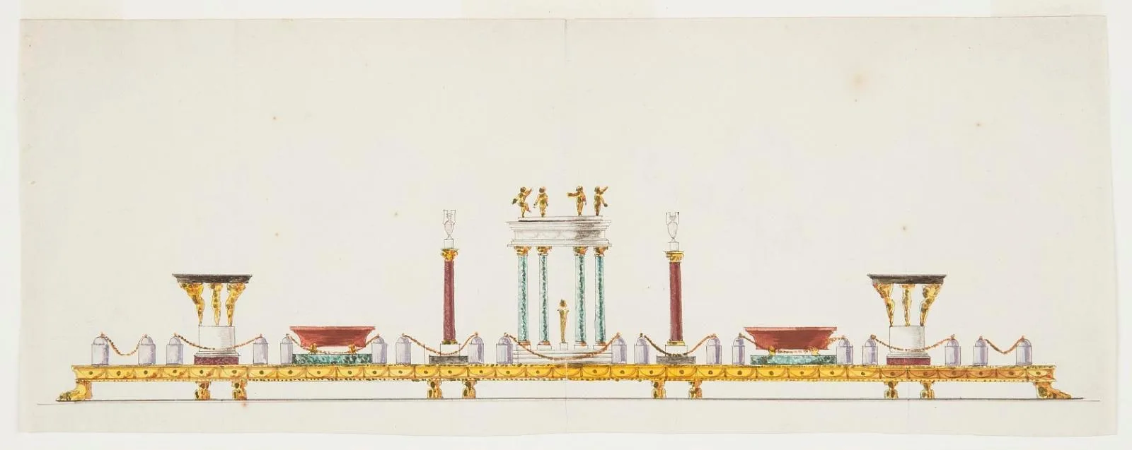 Design for a Surtout de Table (Centerpiece)