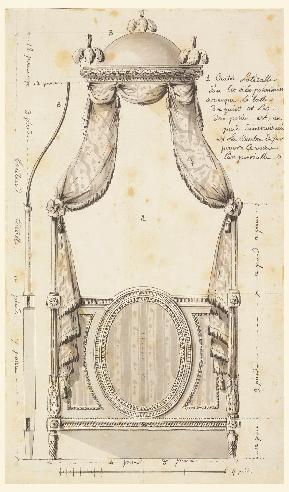 Design for a Bed in the Polish Style