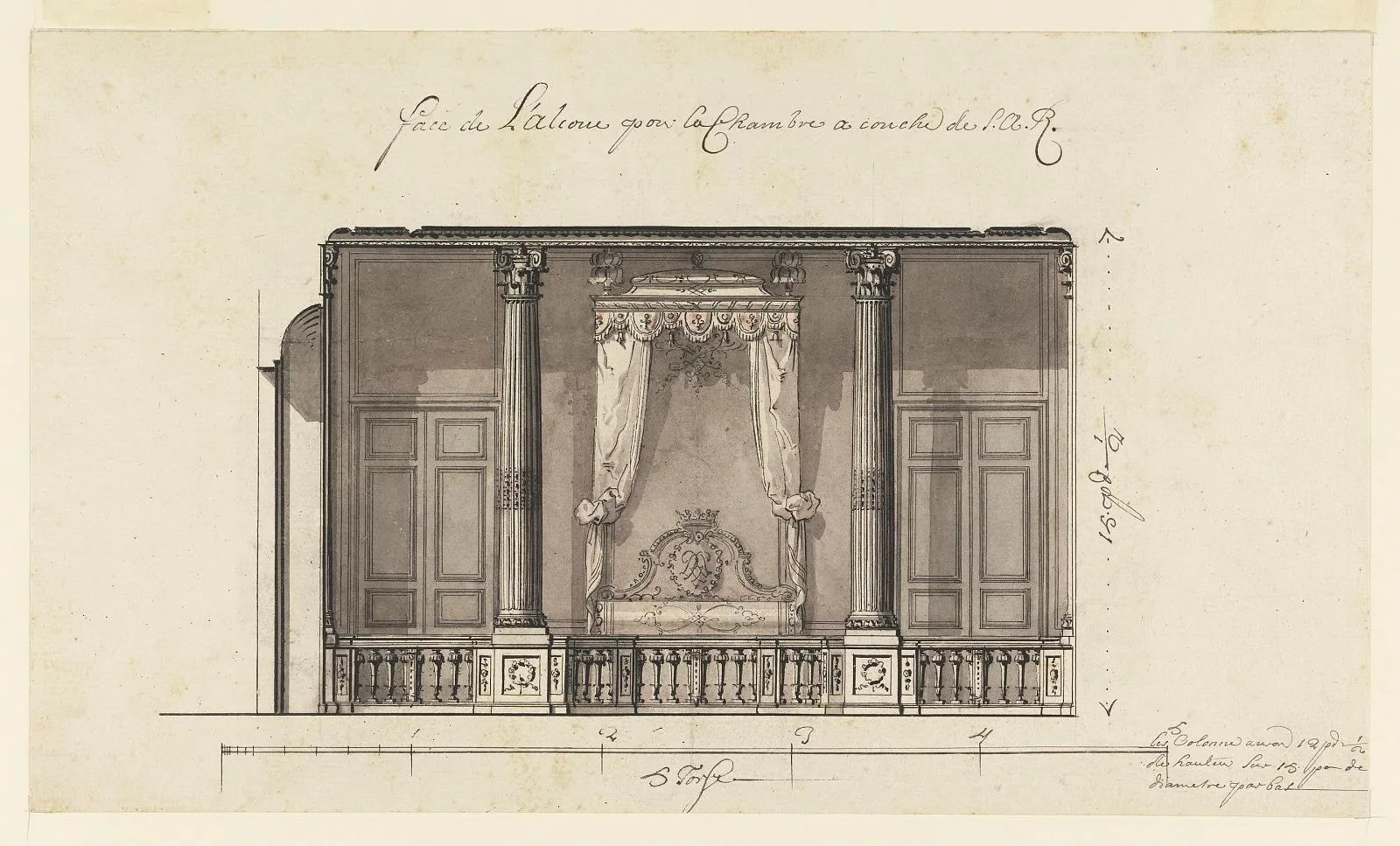 Bed Alcove for the Duc d'Orléans, Palais Royal, Paris, France