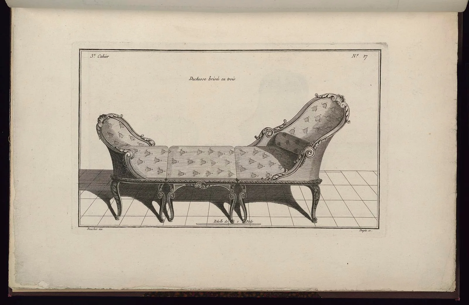 Duchesse brisée en trois