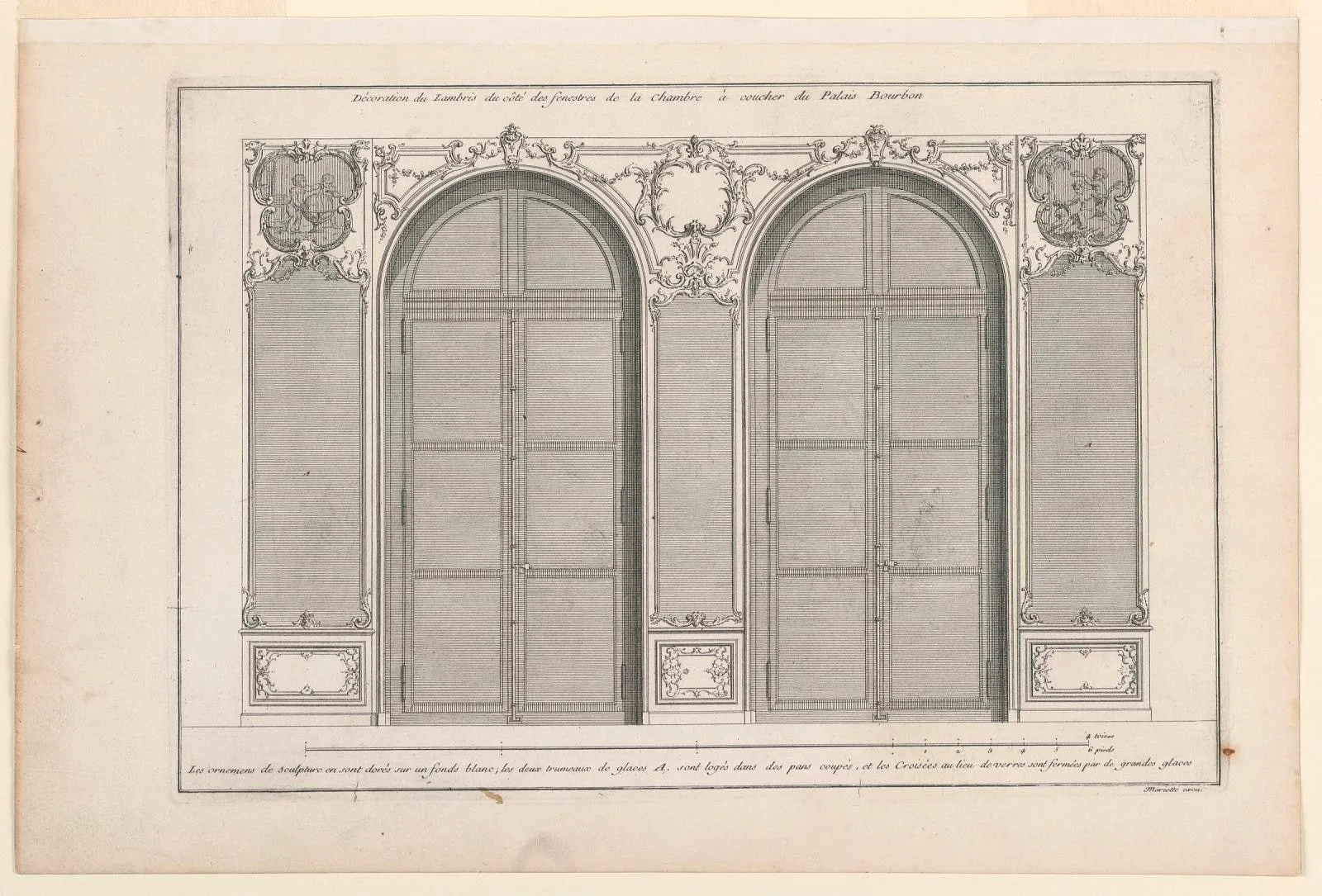 Decoration of the Bedroom in Palais Bourbon