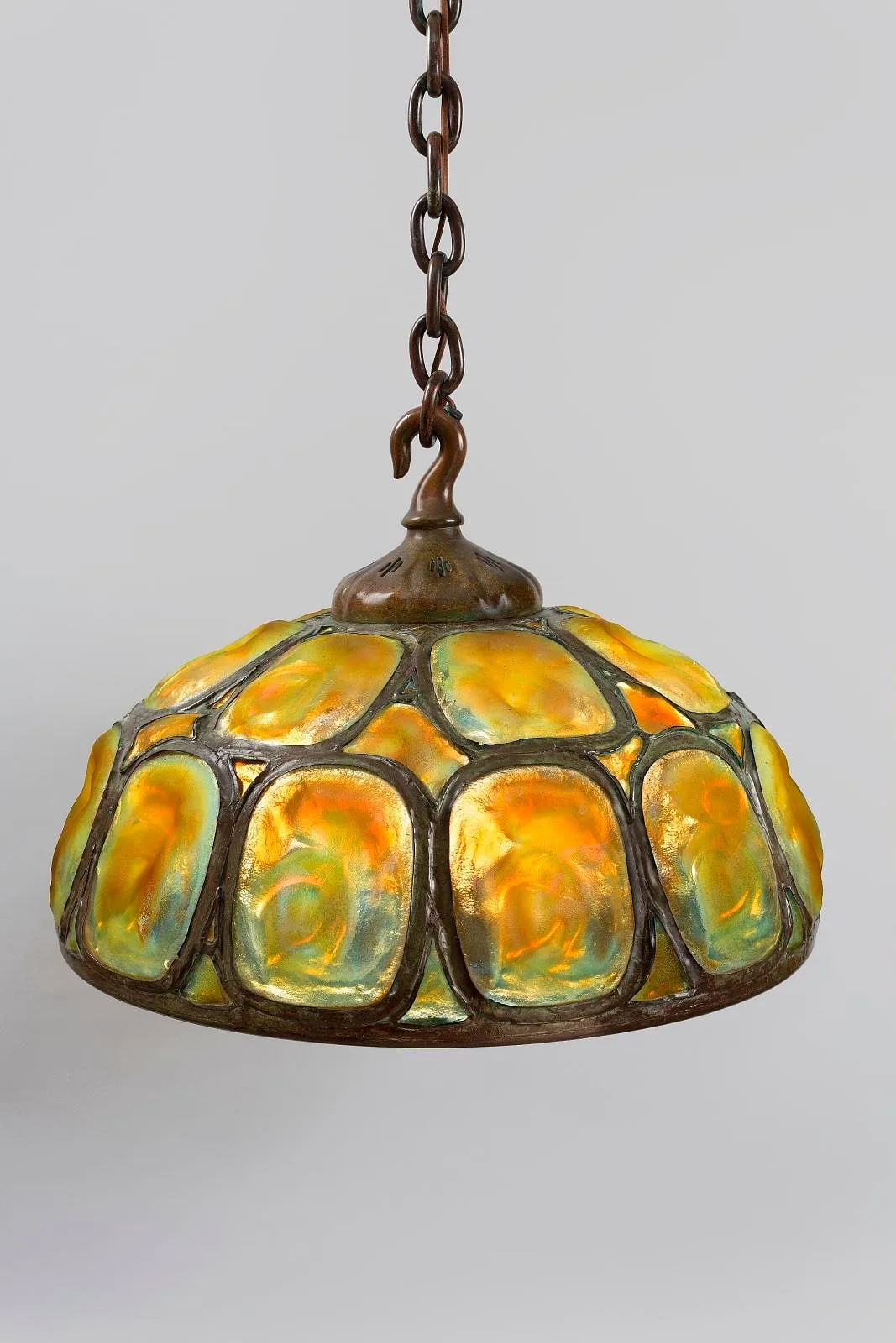 Turtleback Tile Chandelier