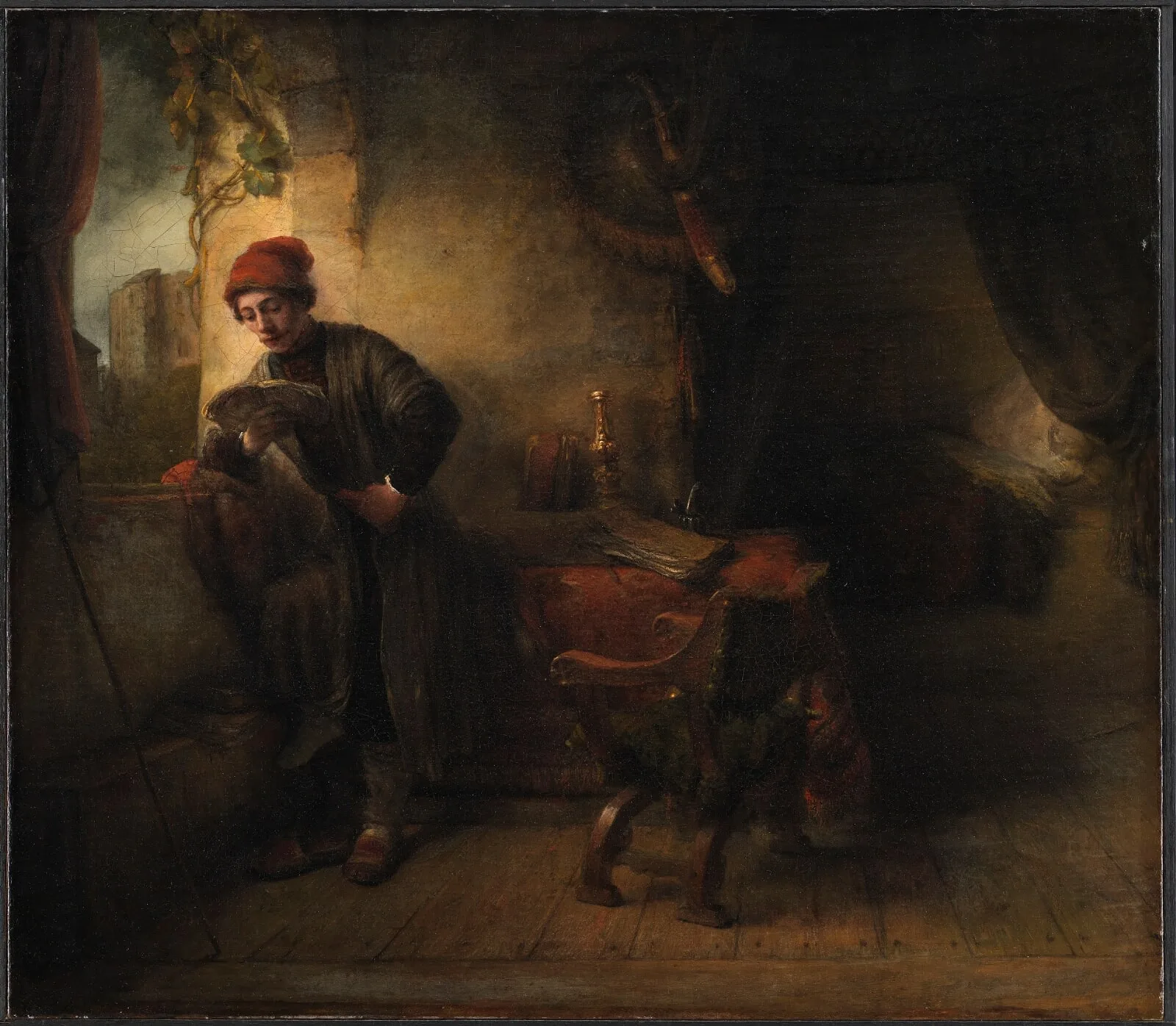 Standing Young Man at the Window in his Study Reading, known as"The Student"