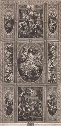 From the Painting of the Ceiling in the Banqueting House at White-Hall in the Year 1720