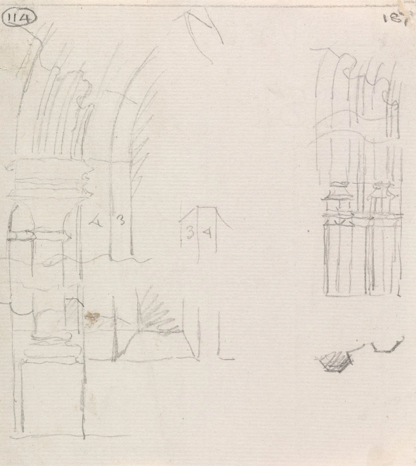 Details of Capitals and Arches, Painted Chamber