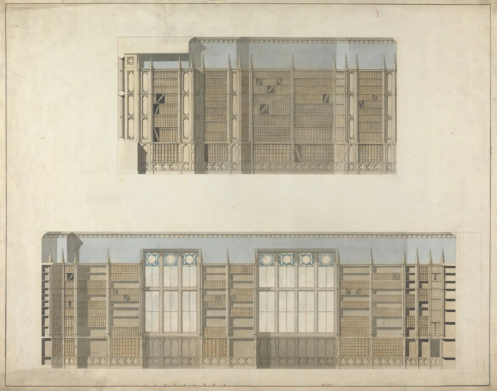 Design for the Gothic Library at Felbrigg Hall in Norfolk